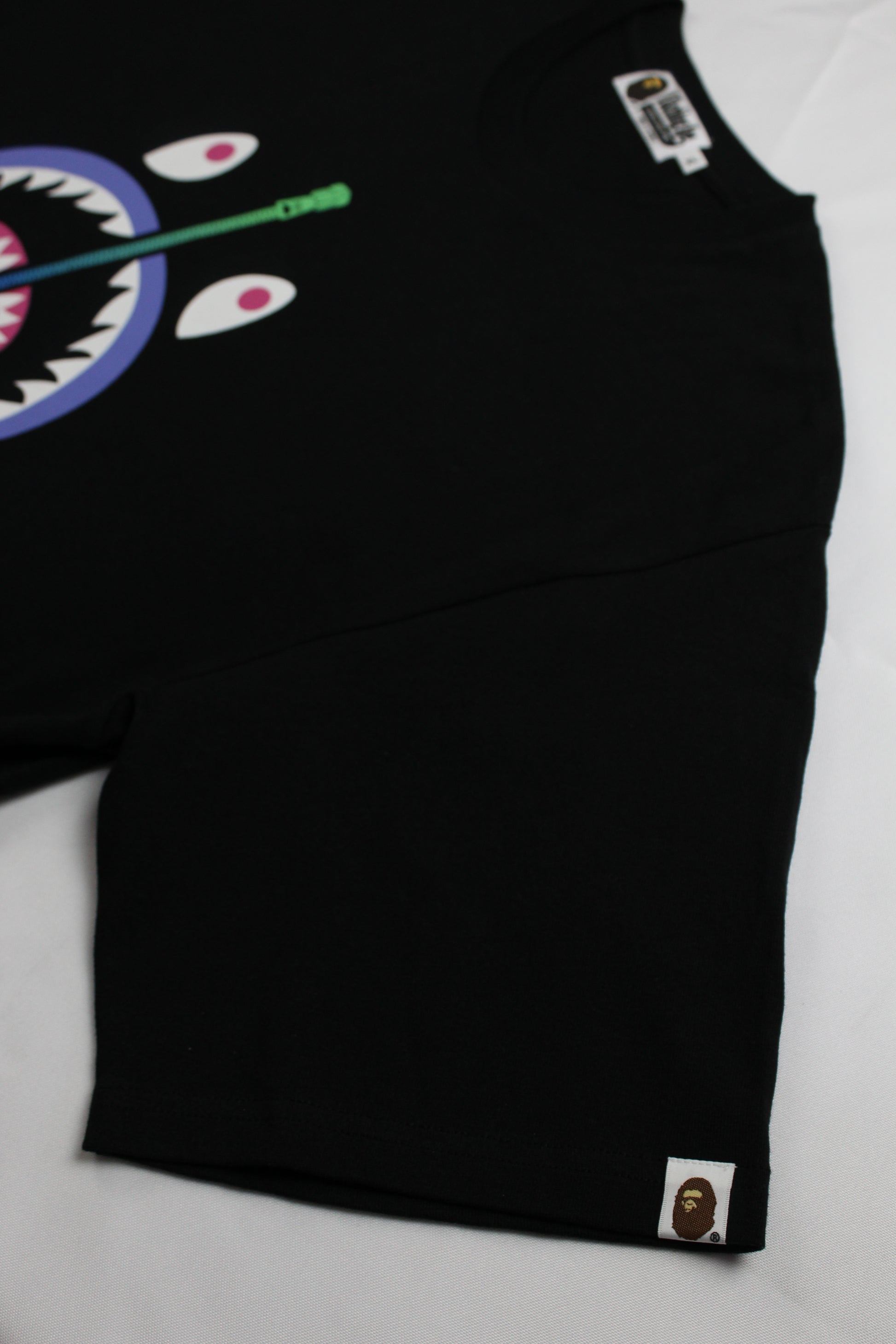 Camiseta Bape Colors Shark Tee Preta